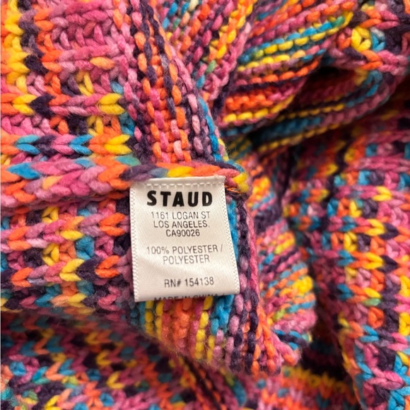 Staud Benny Multicolored Turtleneck Sweater size M - Picture 4 of 4